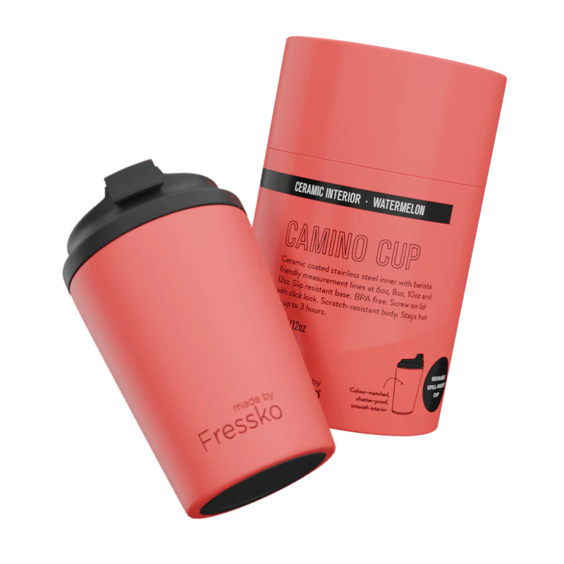 FRESSKO Ceramic Lined Camino Cup WATERMELON