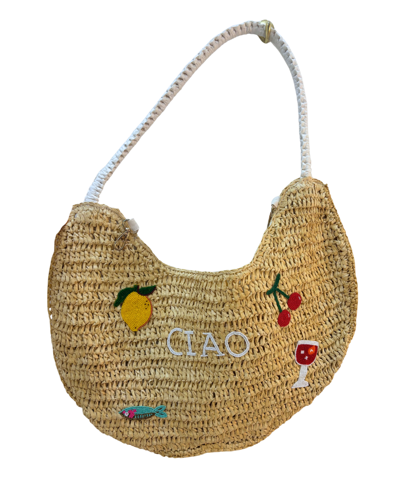 Ciao Woven Raffia Bag