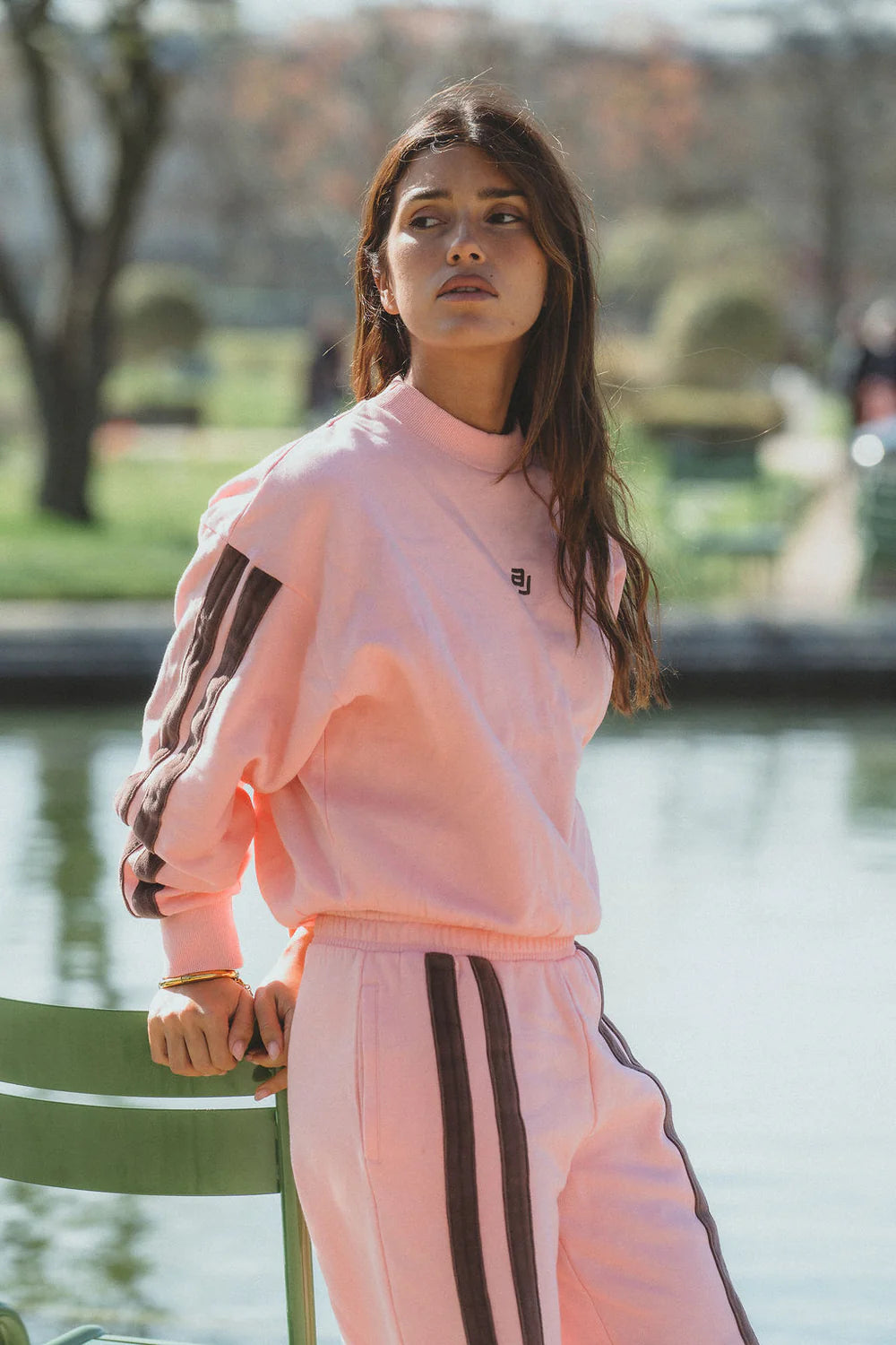 ARAMINTA JAMES Logo Sweatshirt ROSE QUARTZ