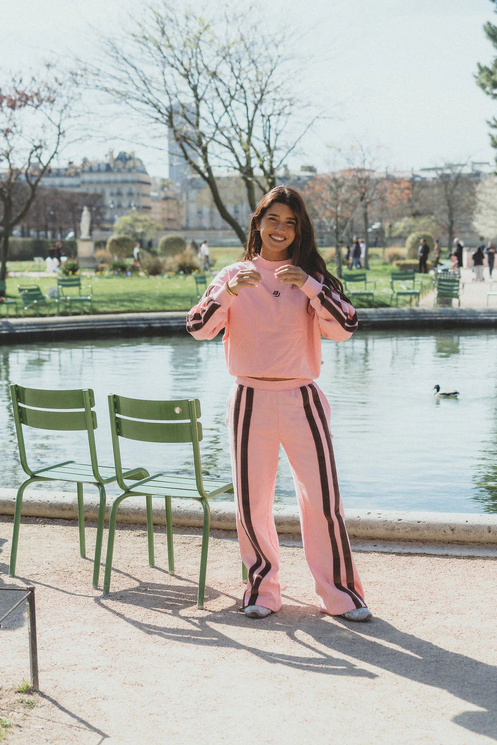 ARAMINTA JAMES Logo Sweatshirt ROSE QUARTZ