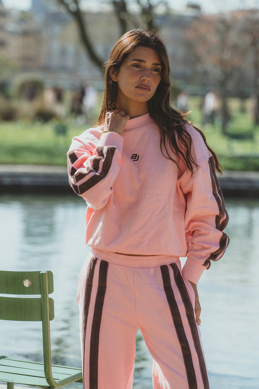 ARAMINTA JAMES Logo Sweatshirt ROSE QUARTZ