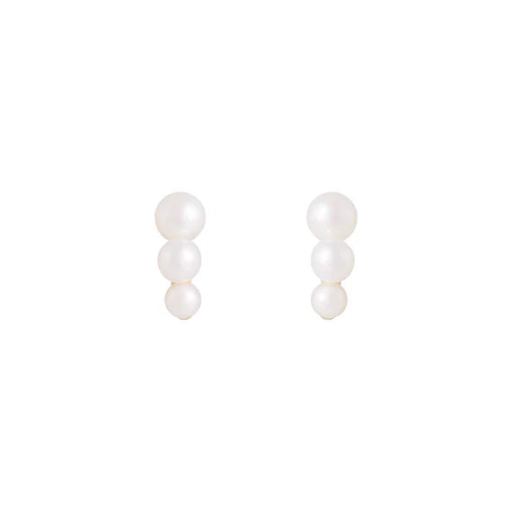 FAIRLEY Triplet Pearl Studs