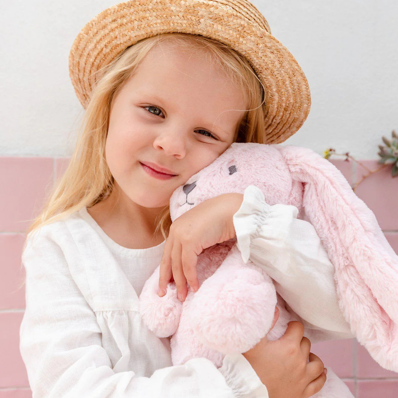 OB DESIGNS Plush Toy BETSY BUNNY LIGHT PINK