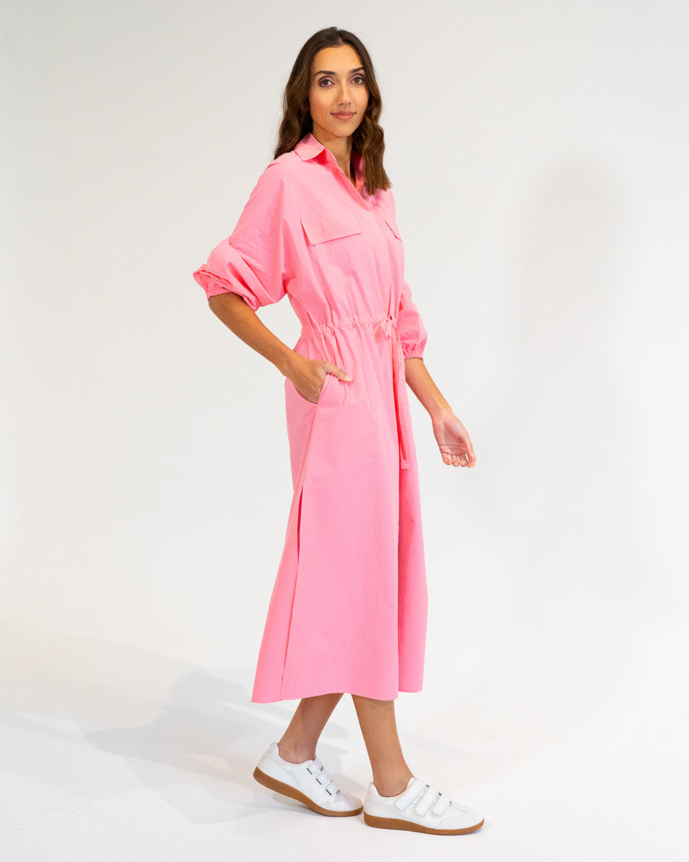 ELMS & KING Daytona Shirt Dress PINK