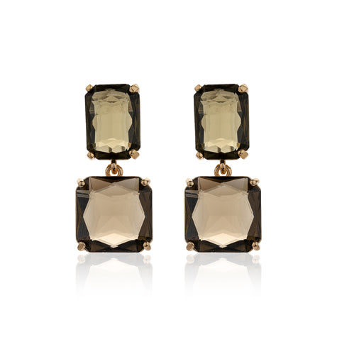 Deco Drop Earrings KHAKI