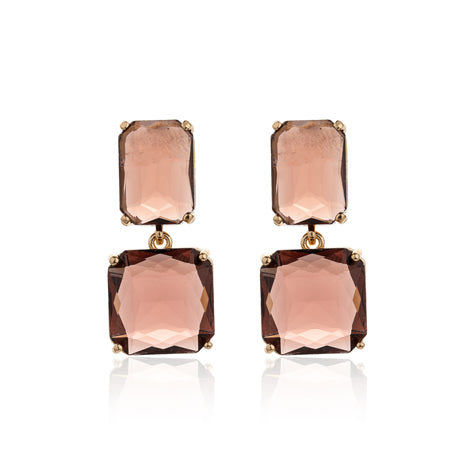 Deco Drop Earrings PINOT