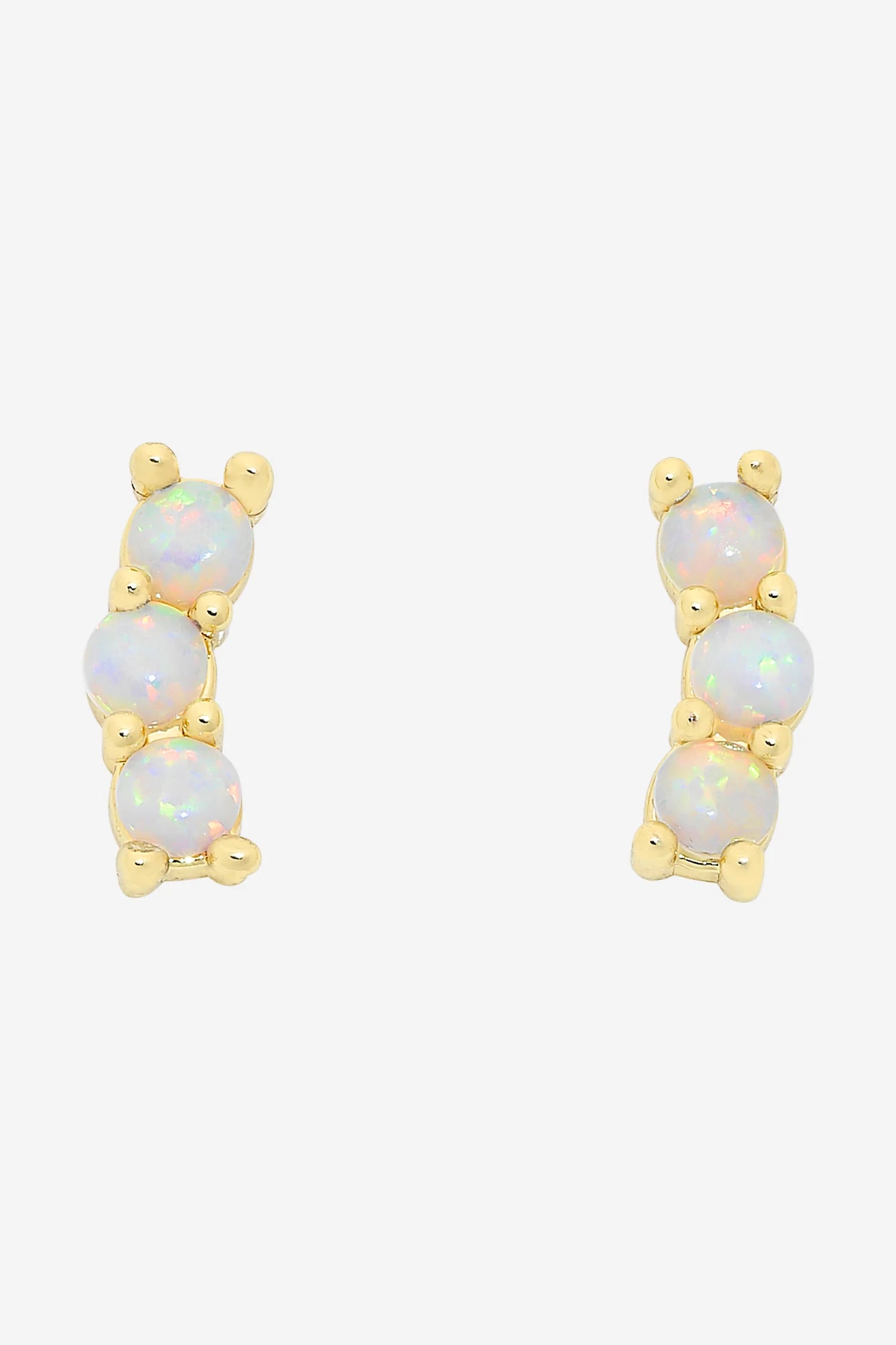 LIBERTE Emery Gold Opal Studs