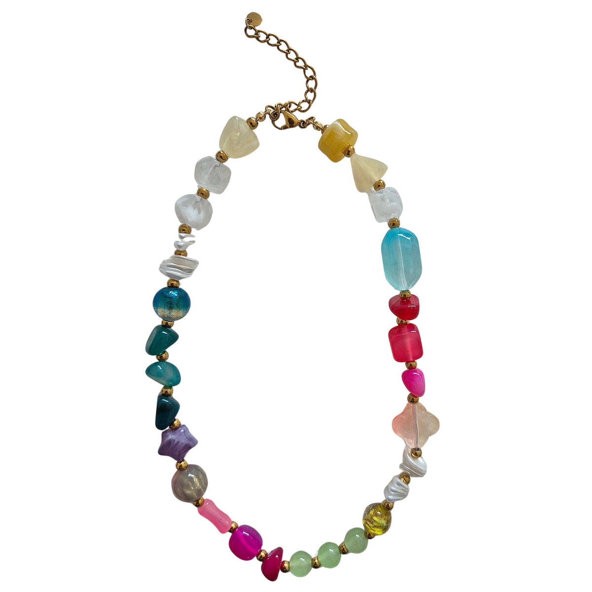 Chunky Beaded Necklace MULTI