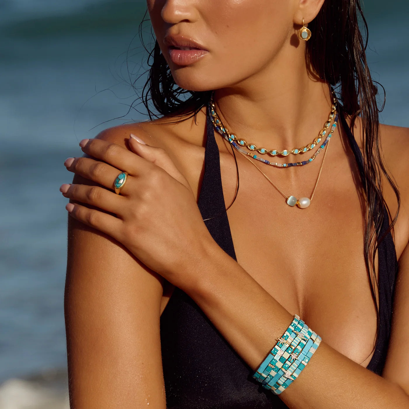 FAIRLEY Blue Grotto Necklace