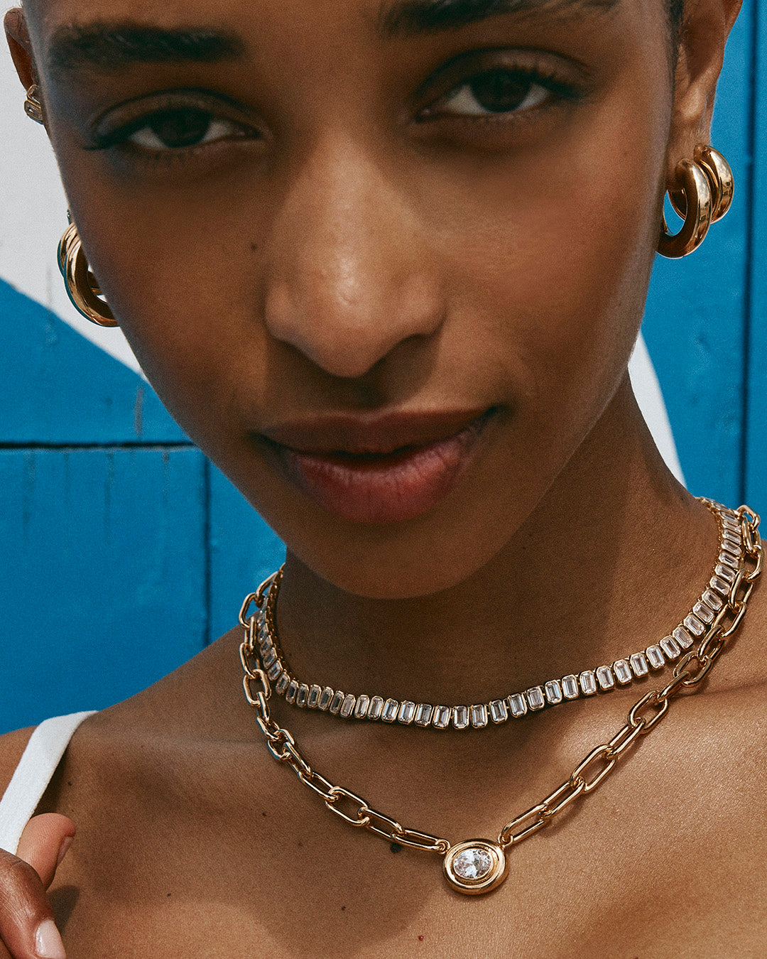 FAIRLEY Blanc Tennis Necklace