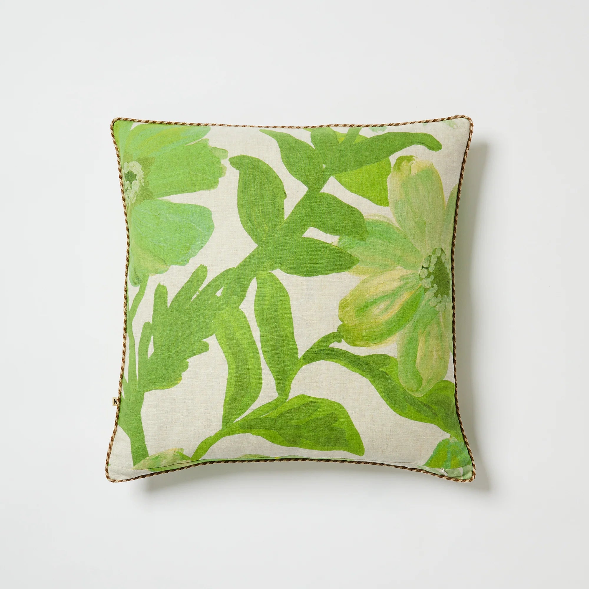BONNIE & NEIL Cornflower Cushion 60cm GREEN