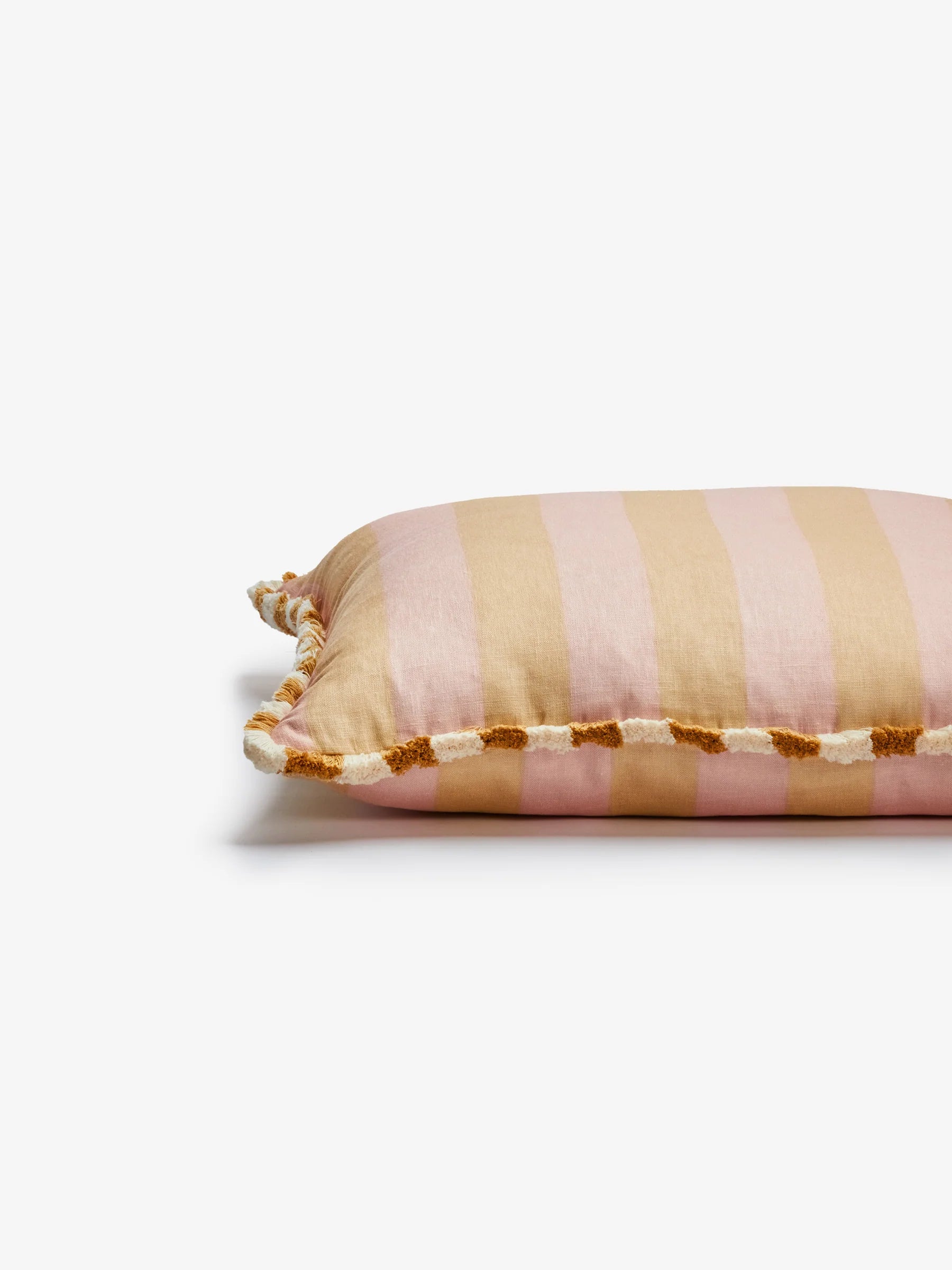 Bonnie & Neil Bold Stripe Buff Cushion 60CM