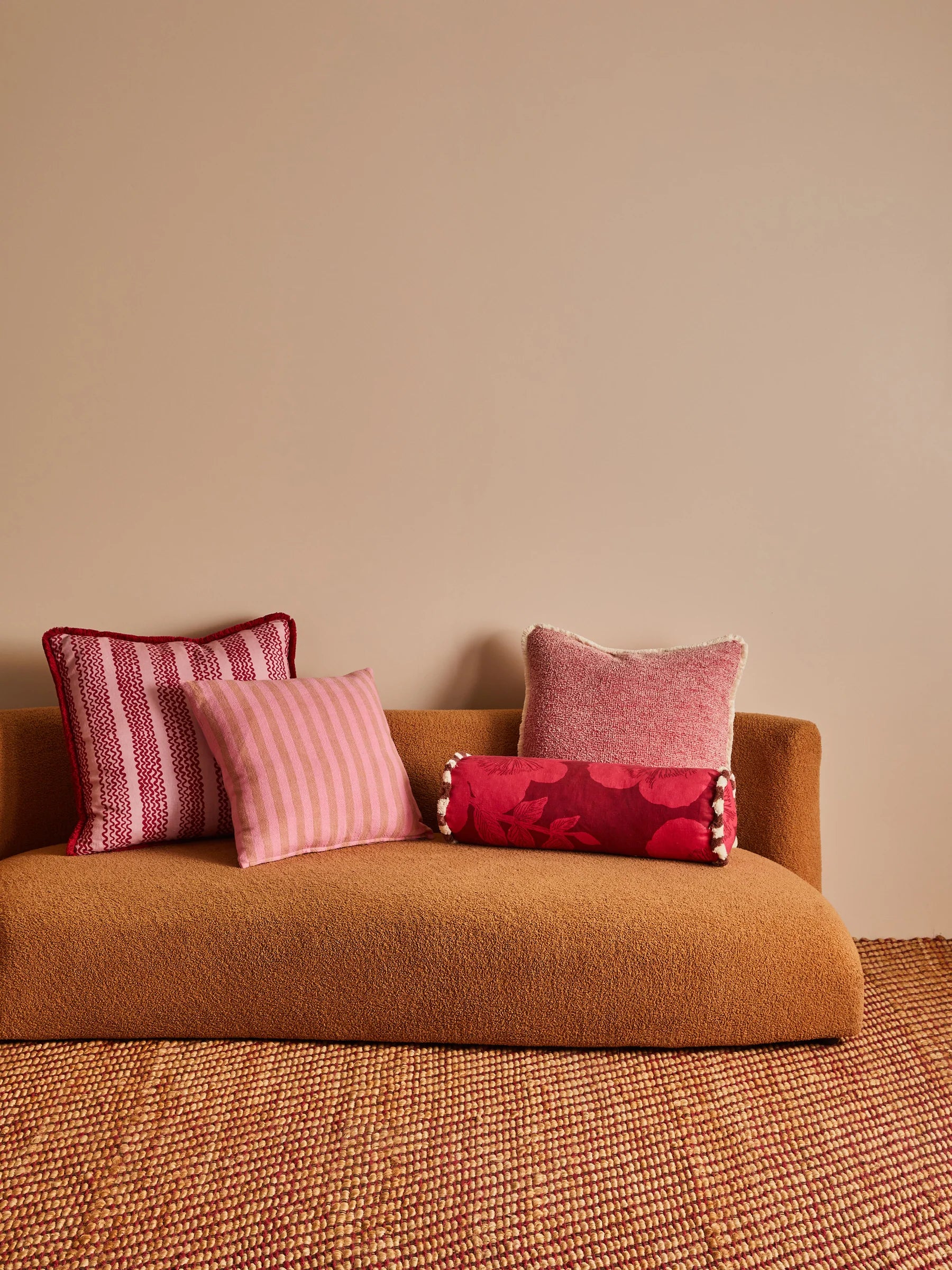 Bonnie & Neil Mini Wave Pink Cushion 60CM
