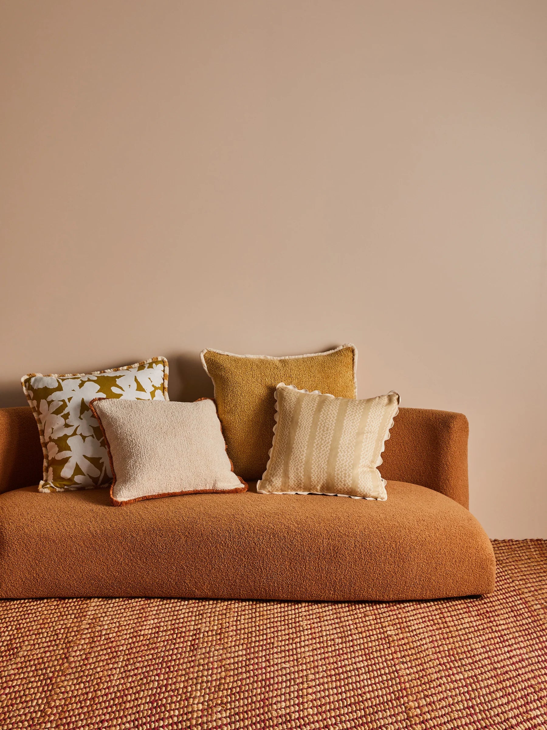 Bonnie & Neil Letta Mustard Cushion 60CM