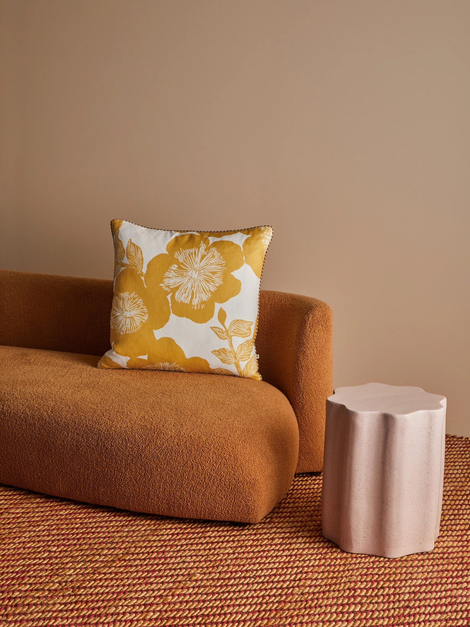 Bonnie & Neil Jardin Yellow Cushion 60CM