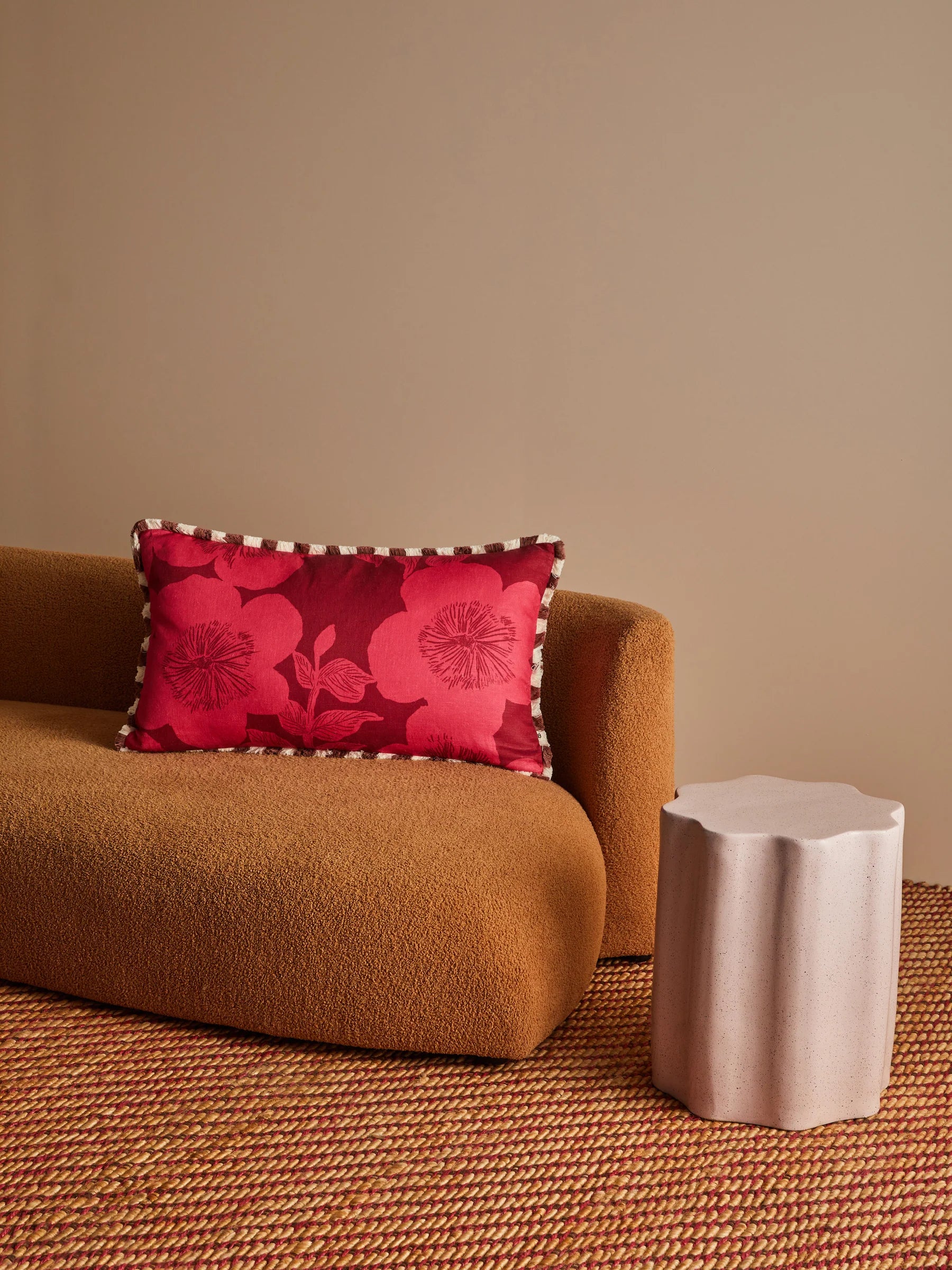 Bonnie & Neil Jardin Cerise Cushion 75 x 75CM