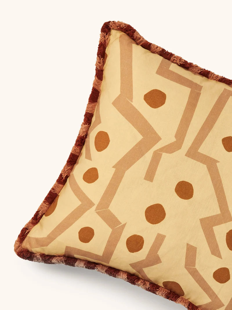 Bonnie & Neil Memphis Cushion Wheat 60cm