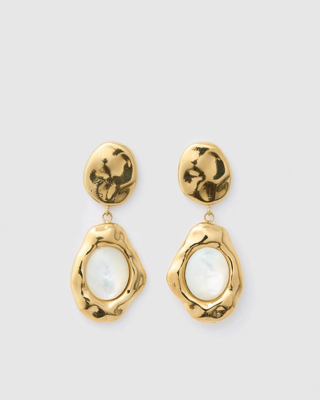 Arms of Eve Florentine Mother of Pearl Earrings
