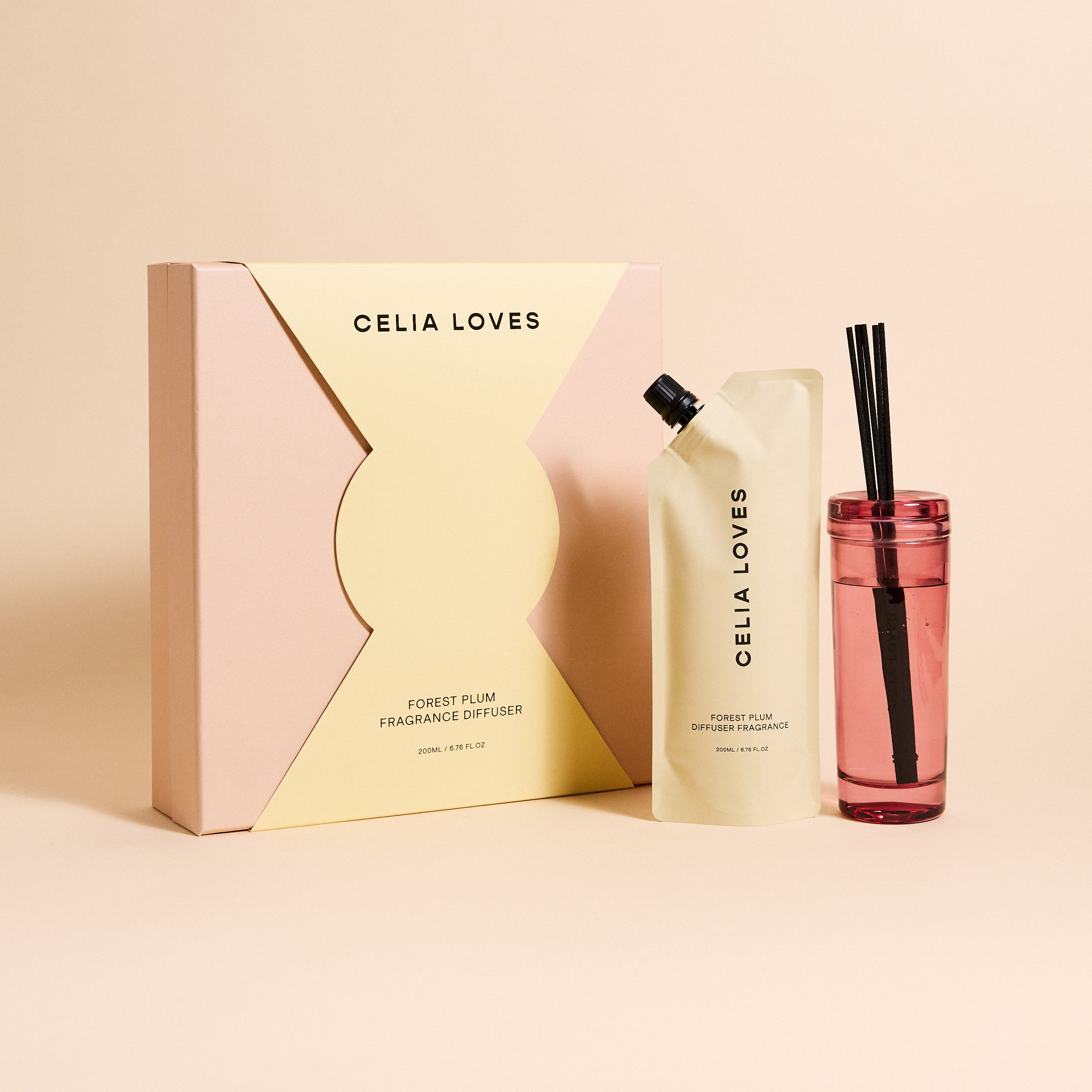 CELIA LOVES 200ml Diffuser Set FOREST PLUM