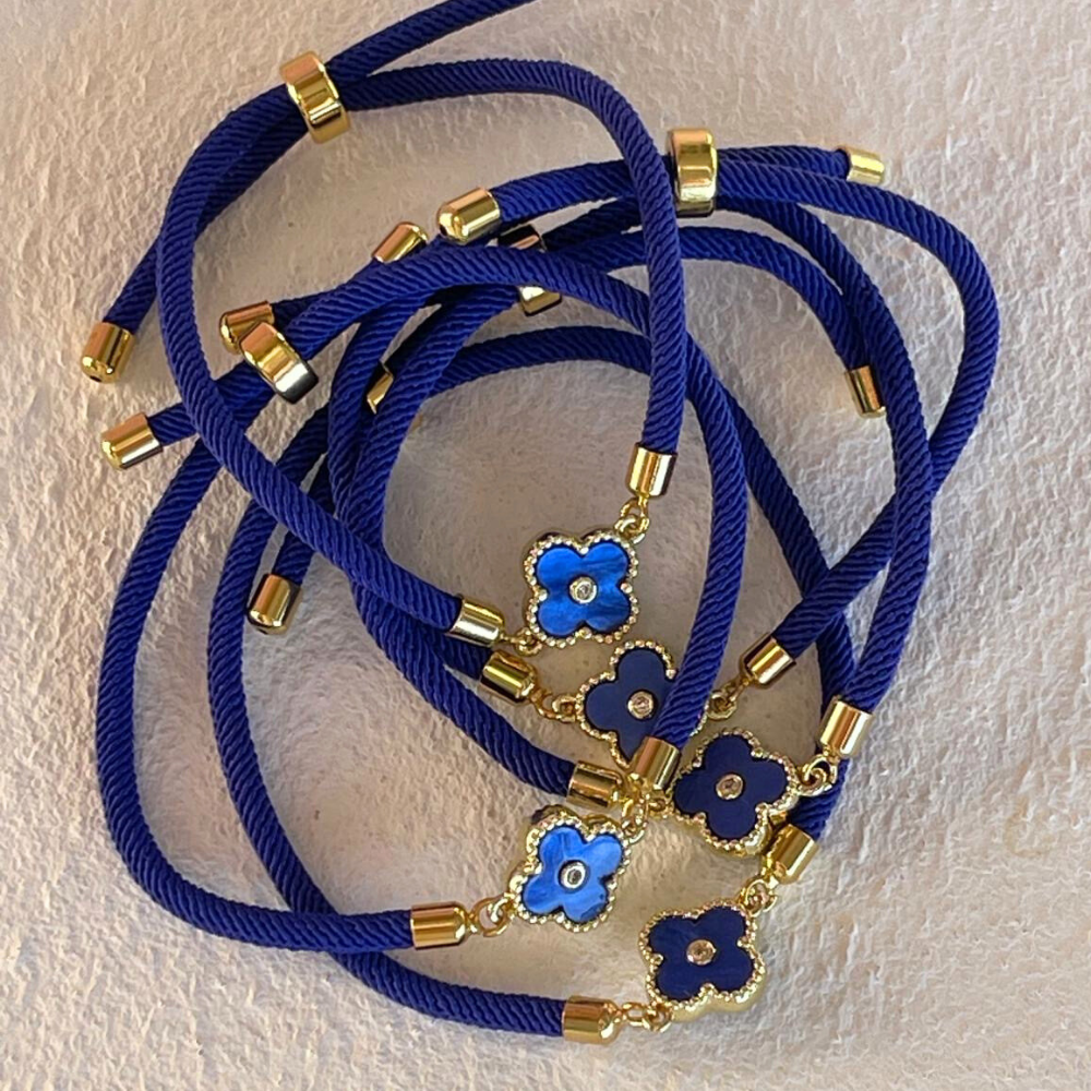 HEI TAI Fleur Slide Bracelet COBALT