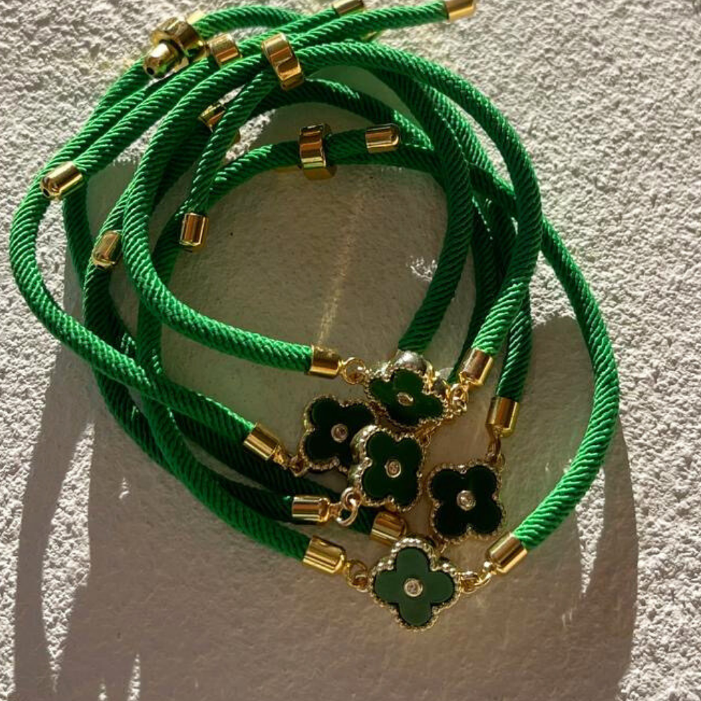 HEI TAI Fleur Slide Bracelet GREEN