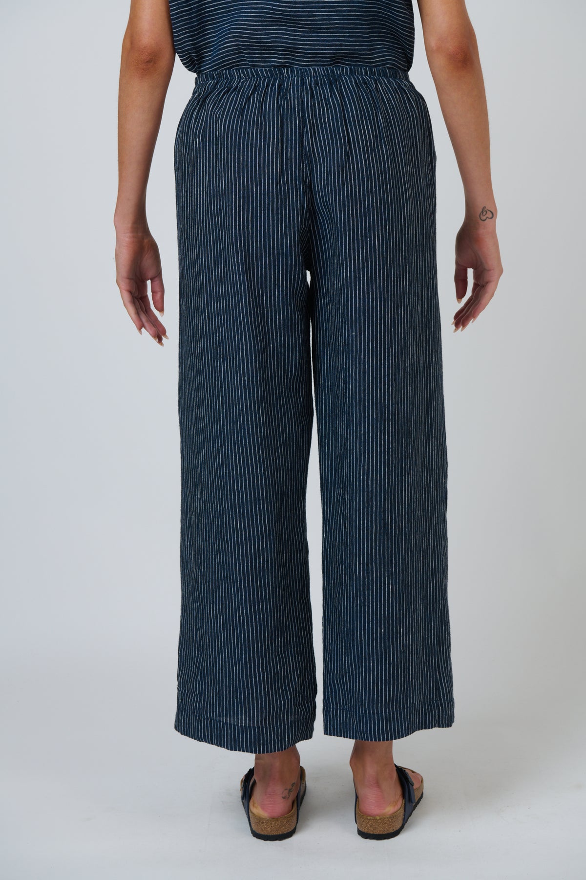OLIVE ET JULIE Wide Leg Linen Pant STREAMLINED