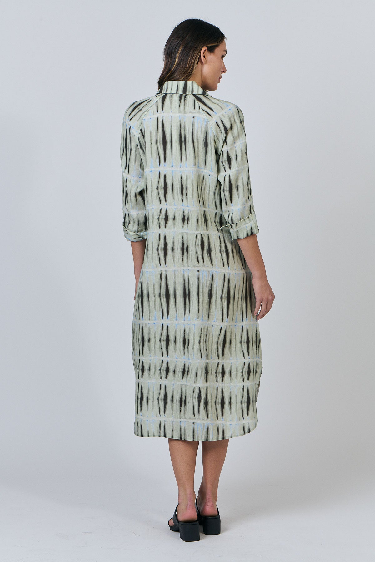 OLIVE ET JULIE Linen Shirtdress EXPOSURE