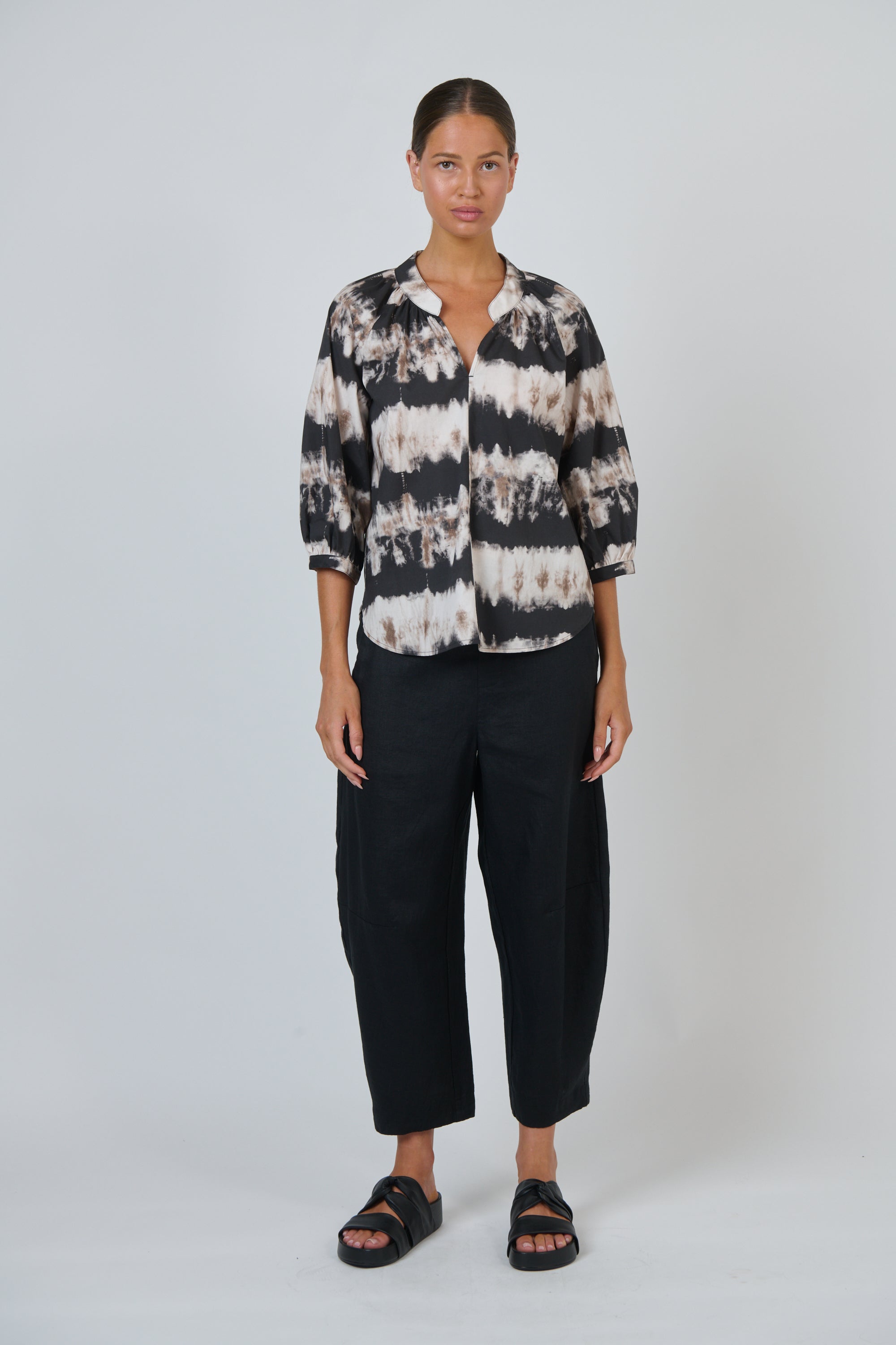OLIVE ET JULIE 3/4 Sleeve Blouse ERUPTION