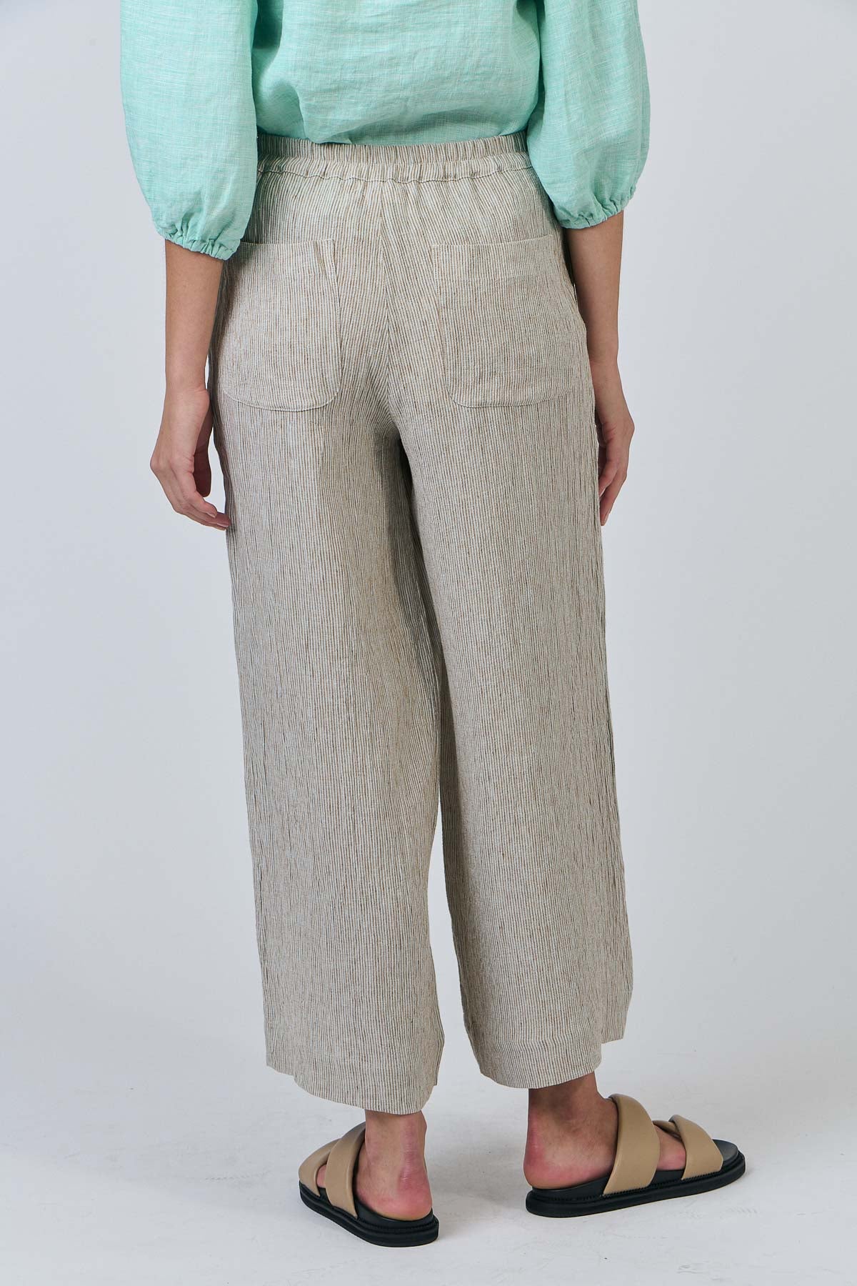 OLIVE ET JULIE Linen Pant FINE STRIPE