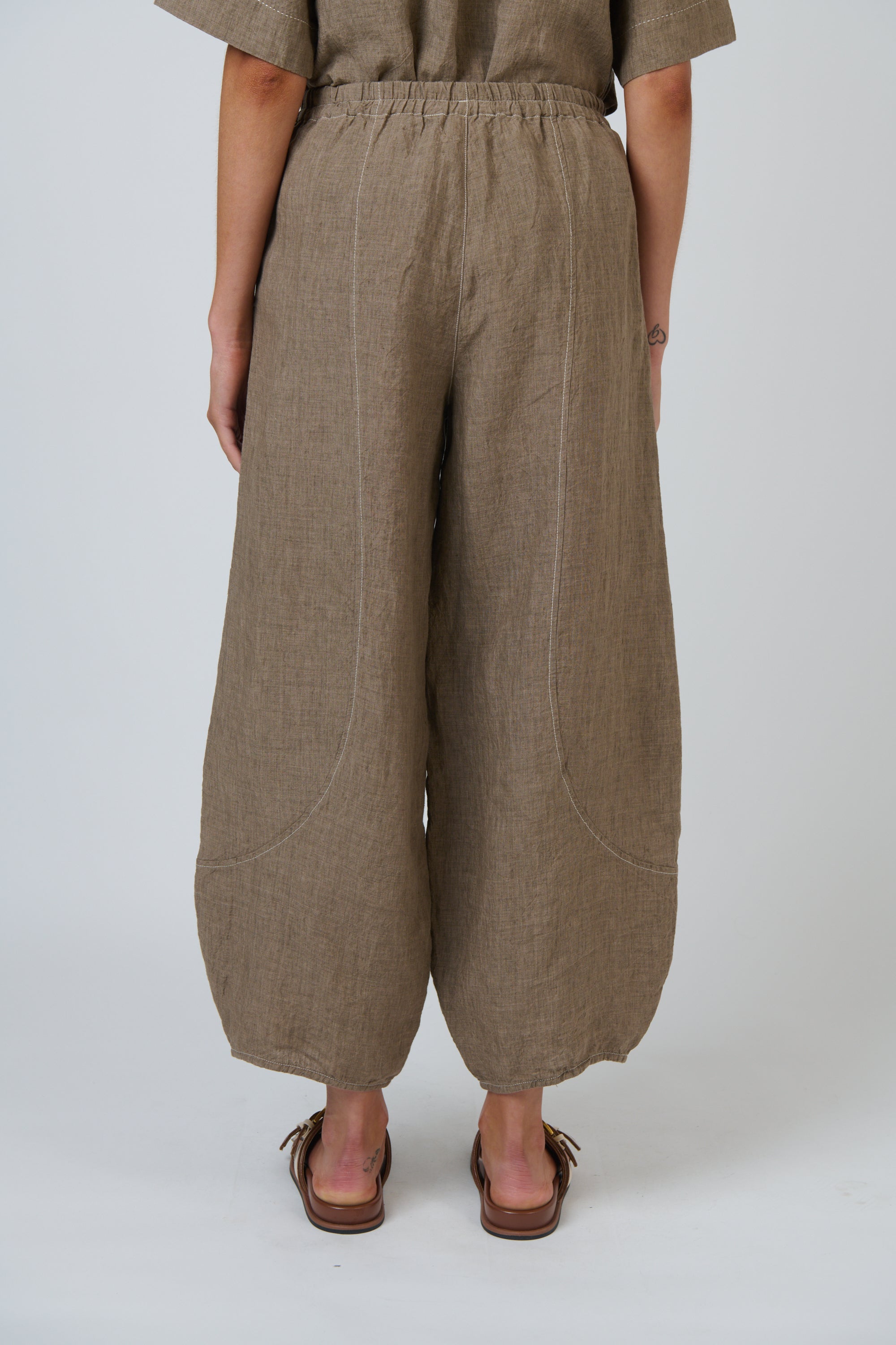 OLIVE ET JULIE Linen Balloon Pant AGATE