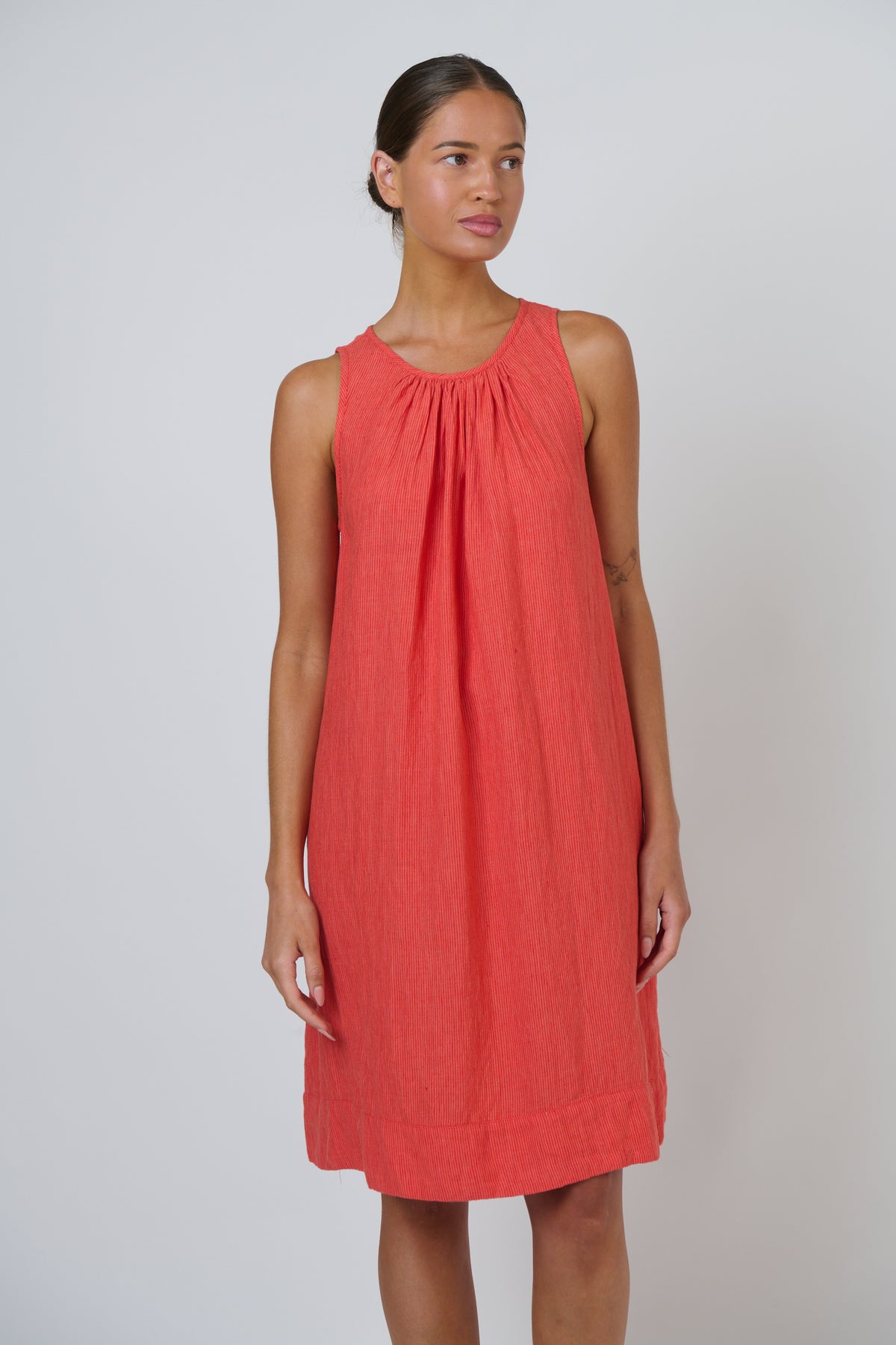 OLIVE ET JULIE Linen Mini Dress SUNSET STRIP