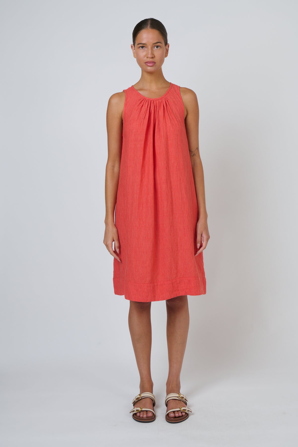 OLIVE ET JULIE Linen Mini Dress SUNSET STRIP