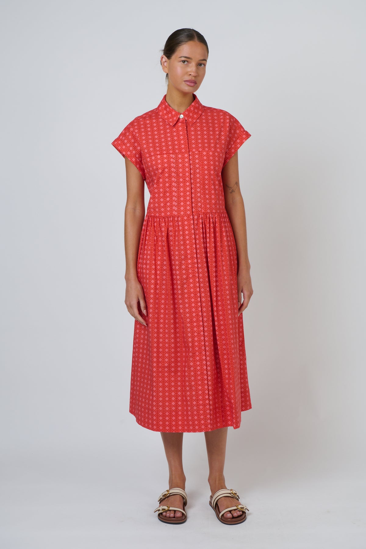 OLIVE ET JULIE Polin Midi Dress CANNAGE