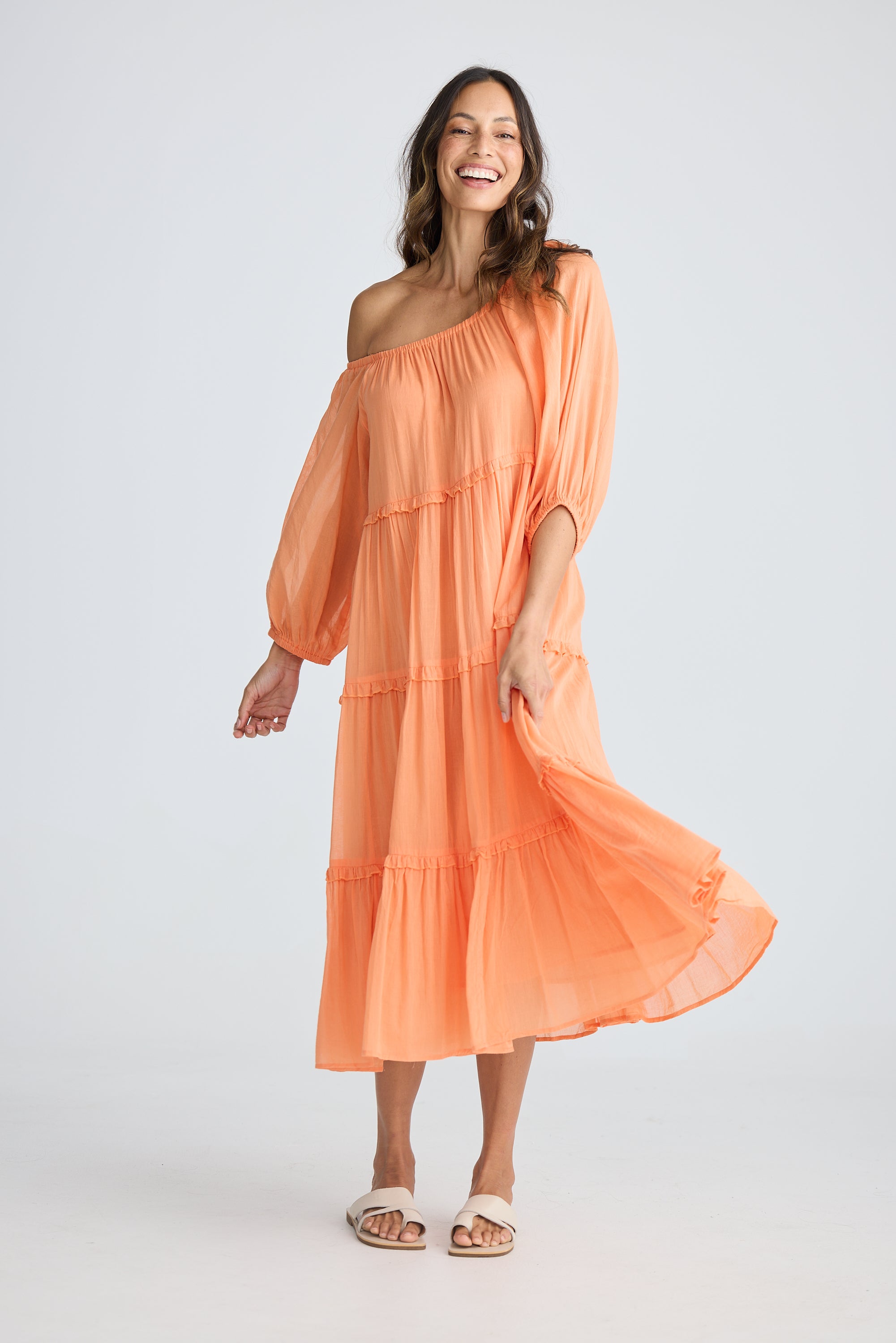 HOLIDAY Grenadine Dress CORAL