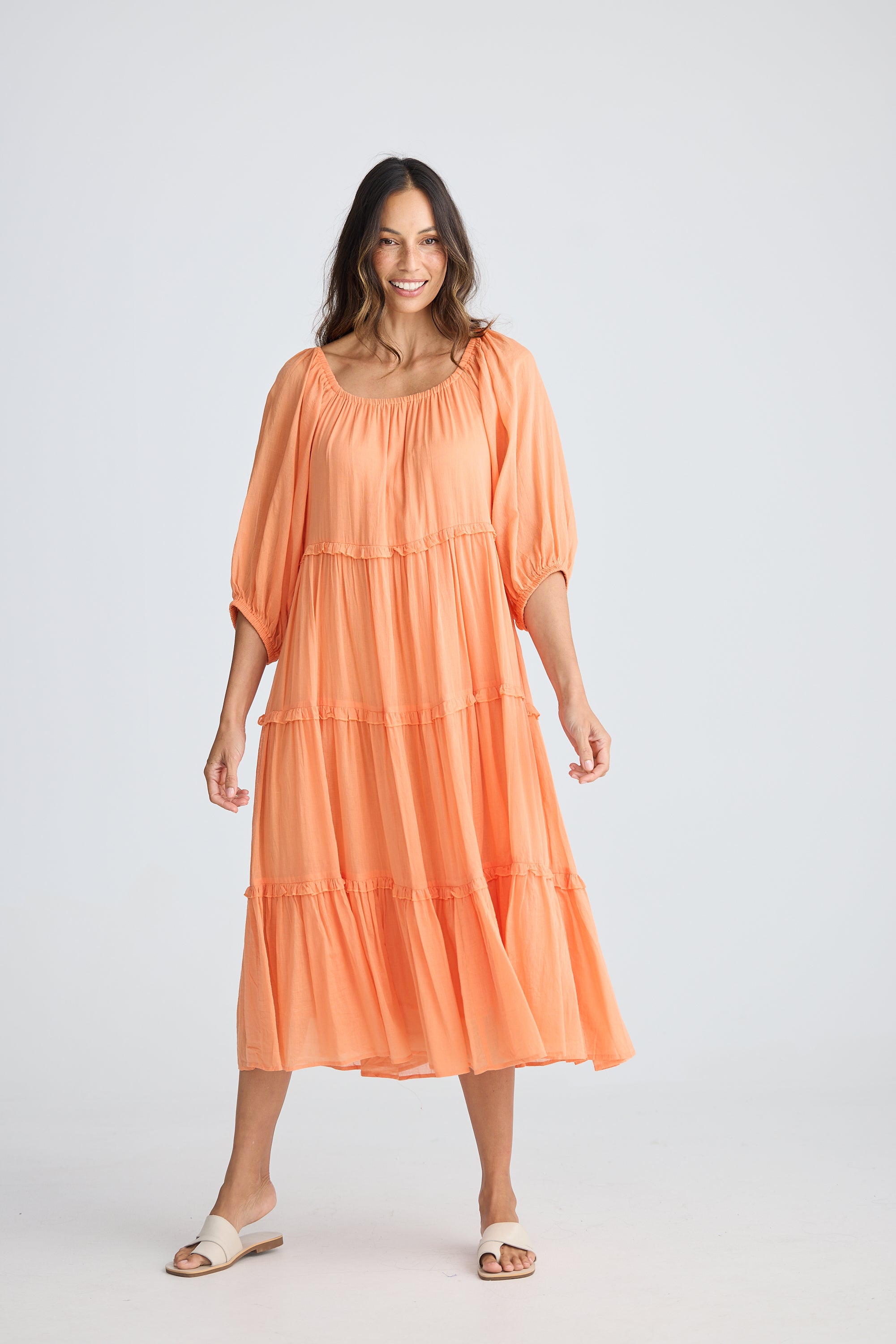 HOLIDAY Grenadine Dress CORAL