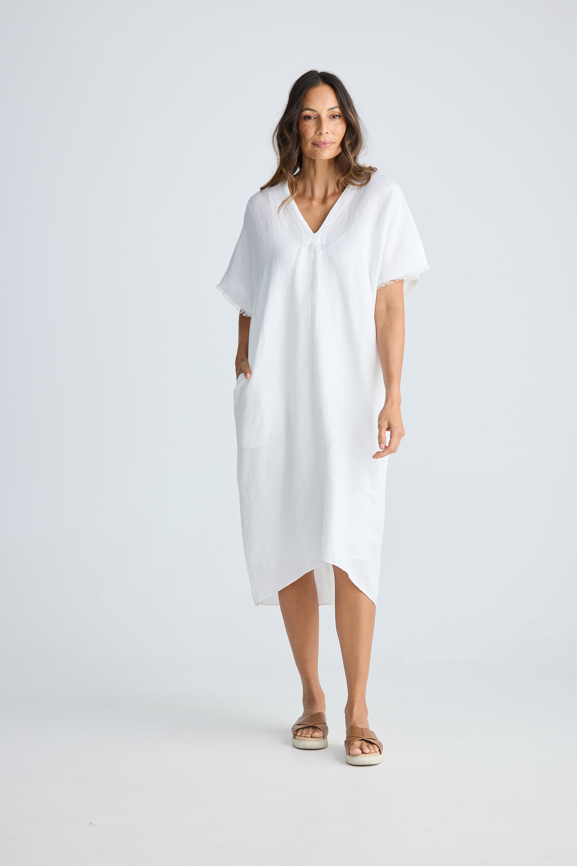 HOLIDAY Salem Kaftan WHITE