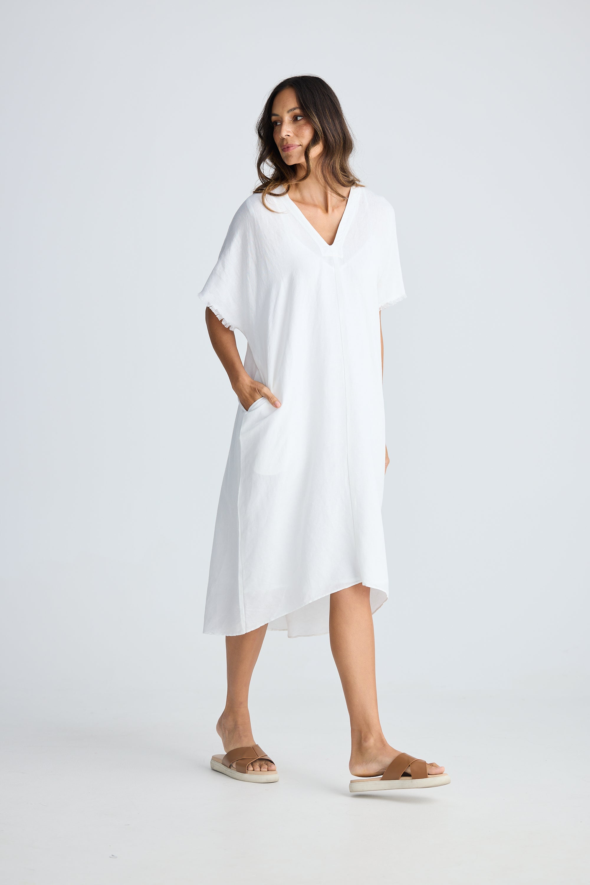 HOLIDAY Salem Kaftan WHITE