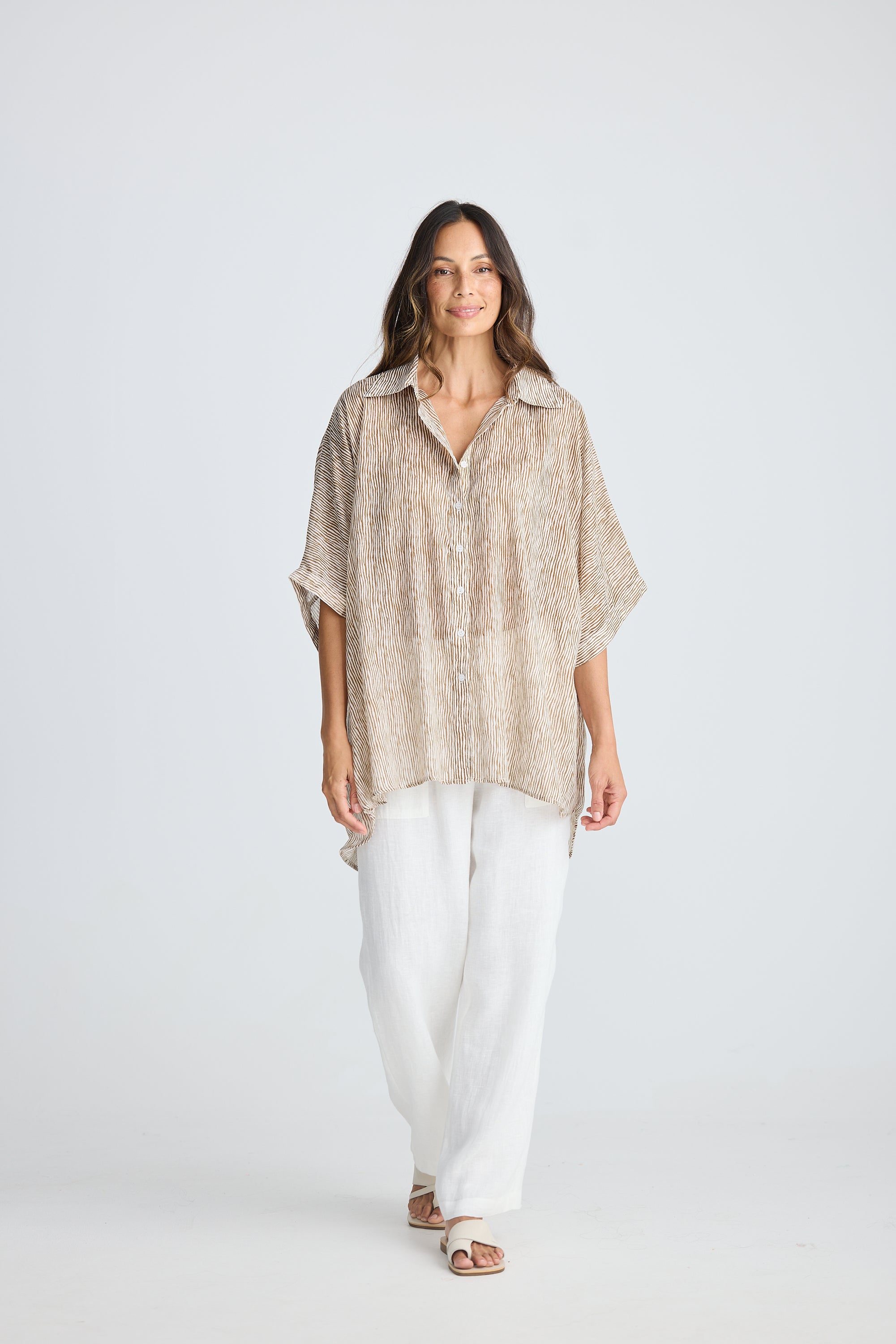 HOLIDAY Indigo Shirt TAUPE