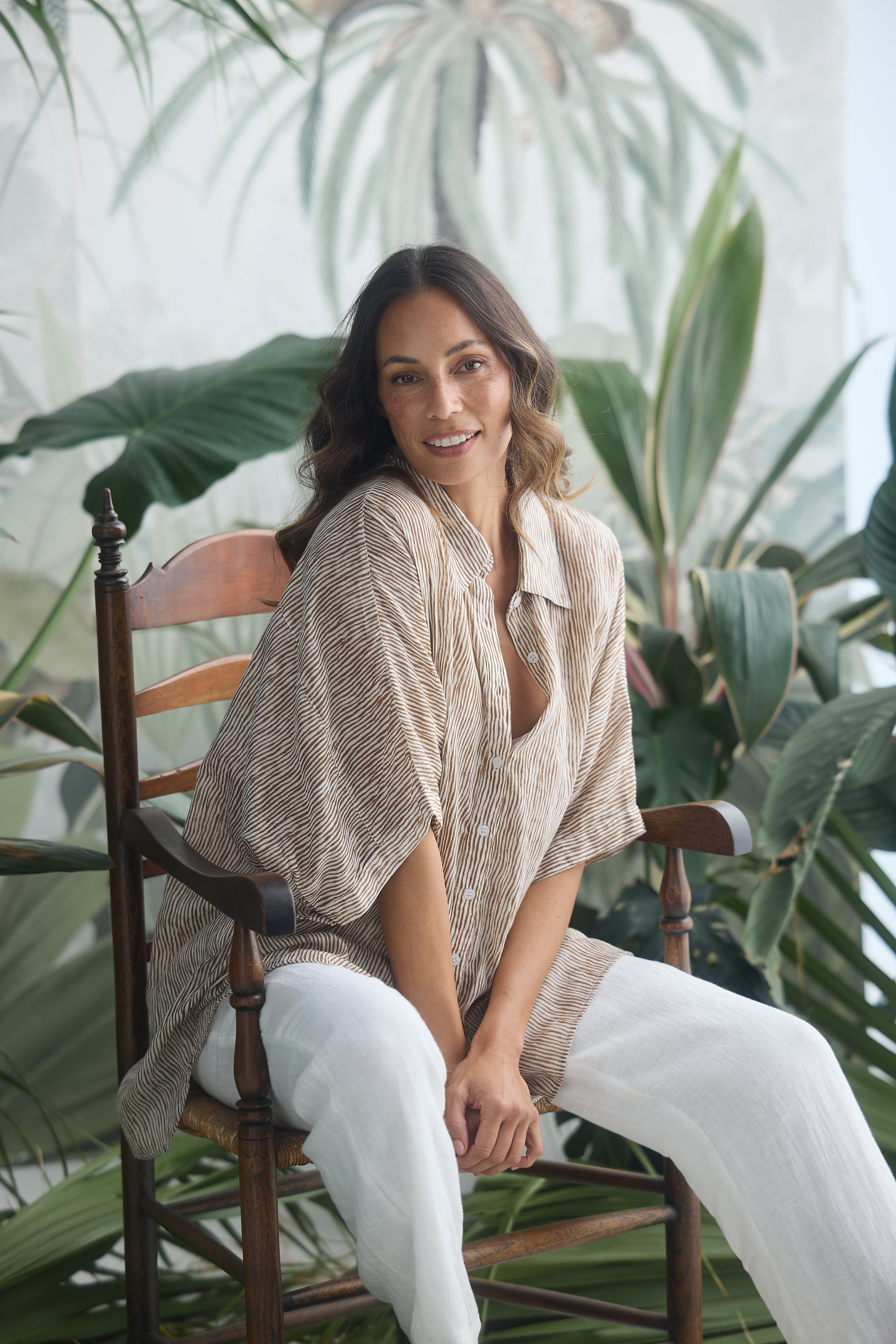 HOLIDAY Indigo Shirt TAUPE