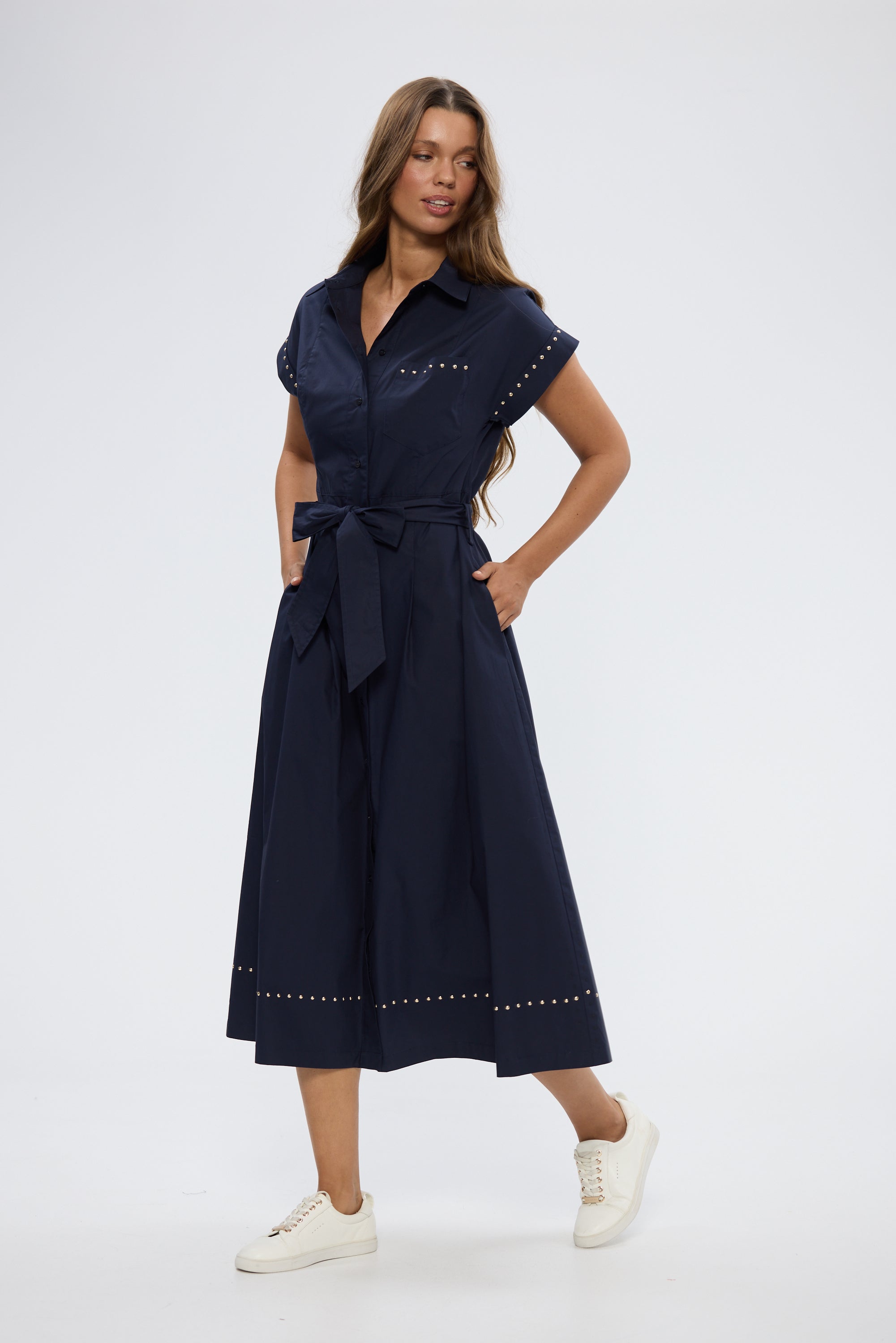 HOLIDAY Cordelia Dress NAVY