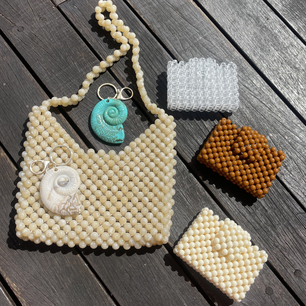 HEI TAI Nautilus Shell Keyring TURQUOISE