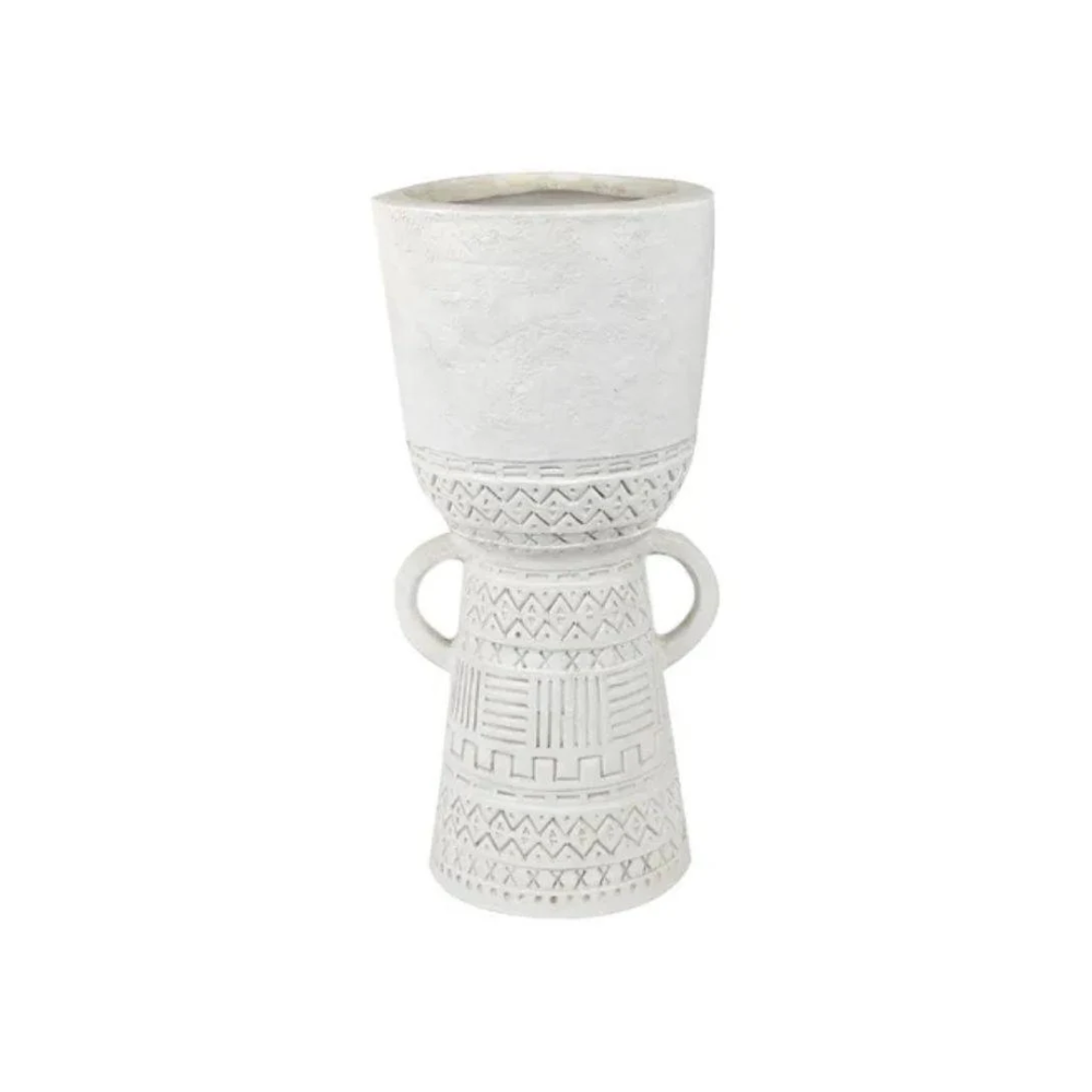 Zane White Wash Vase