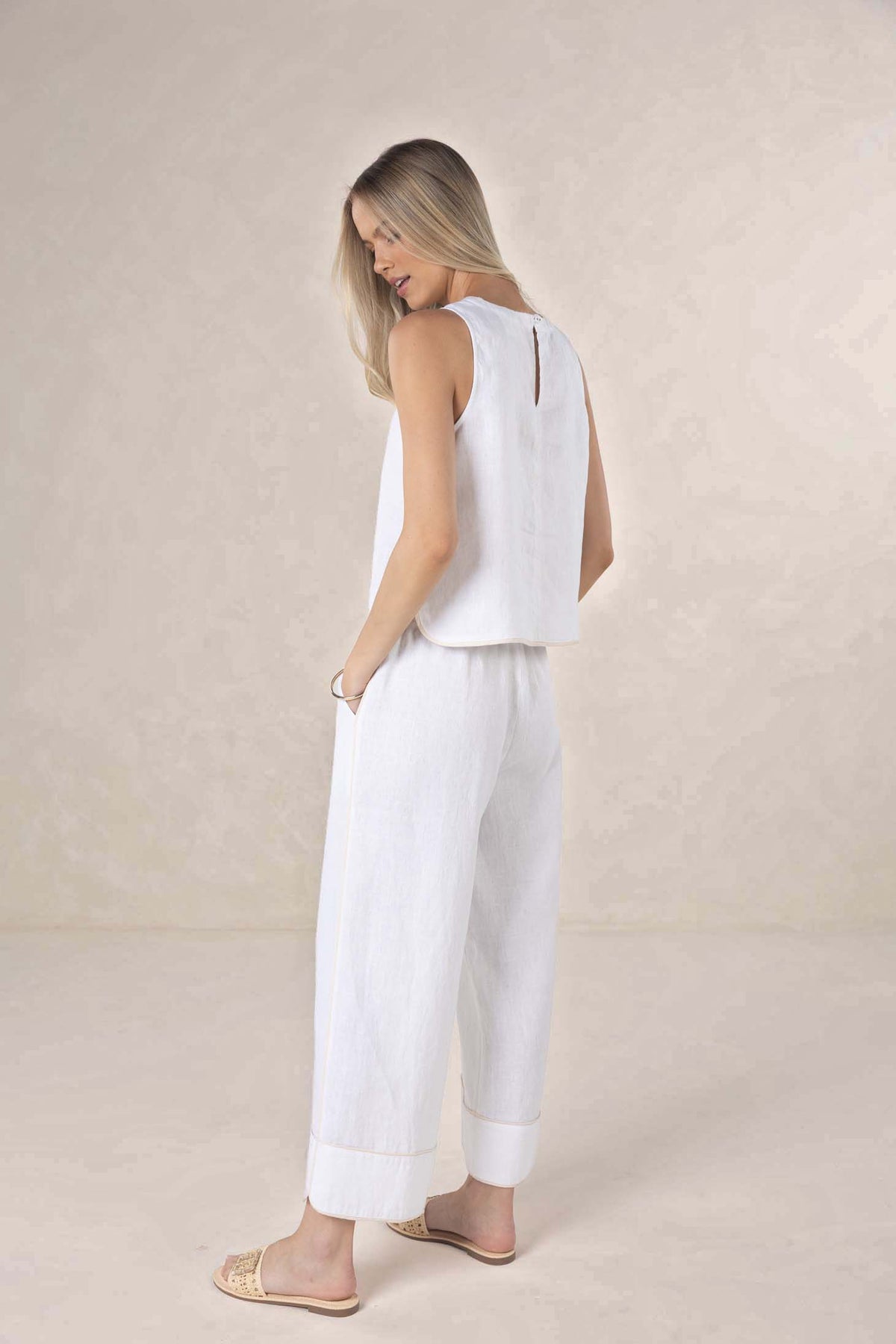 HUMIDITY Lugano Pant WHITE/CREAM