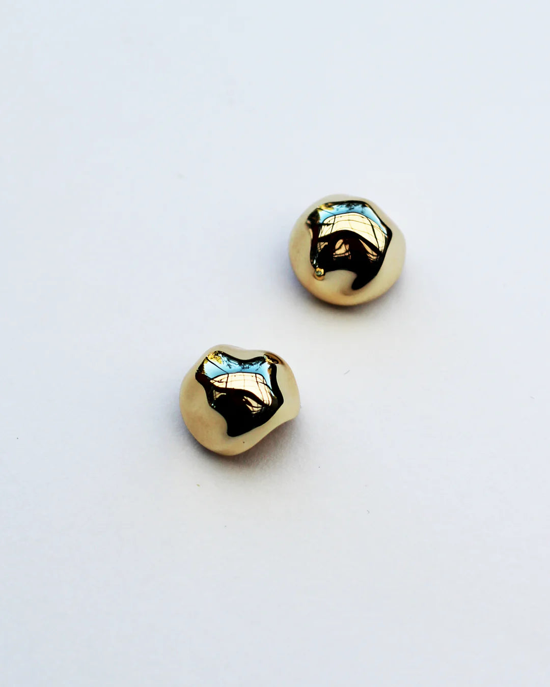 F+H Hammered Ball Studs GOLD