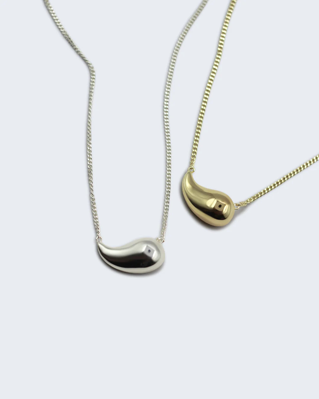 F+H Raindrop Necklace GOLD