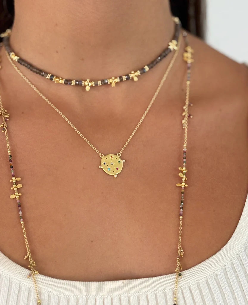 Ruby Teva Souk Mixed Stone Necklace