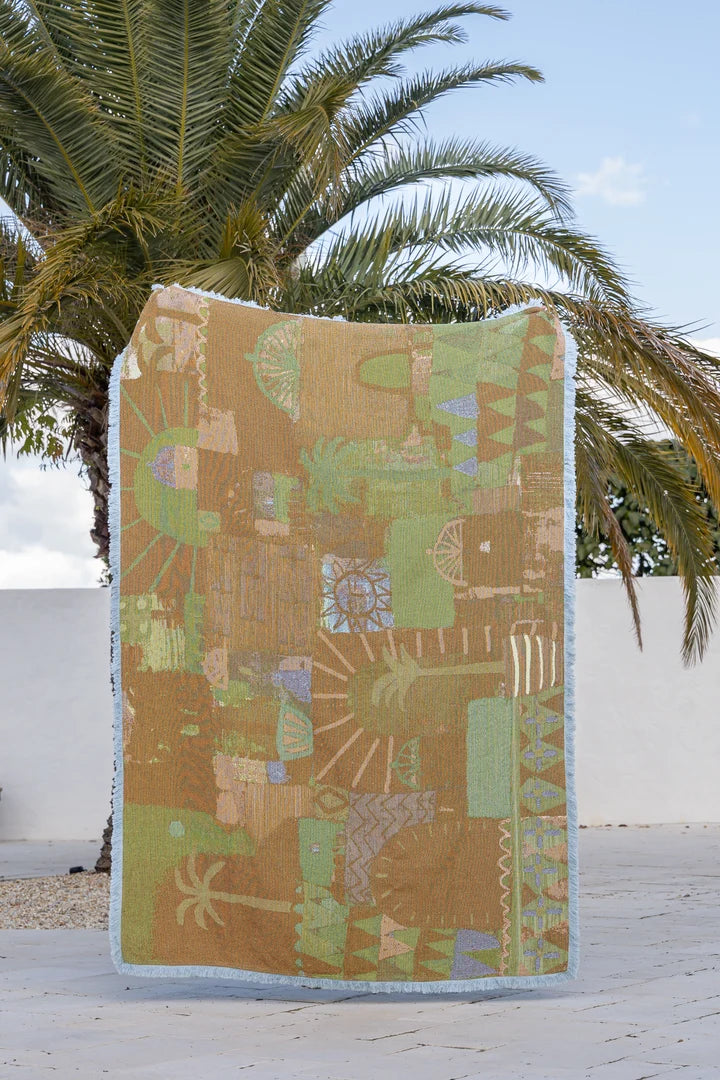 GOOD THROW CO Art Throw Rug ROCK THE KASBAH