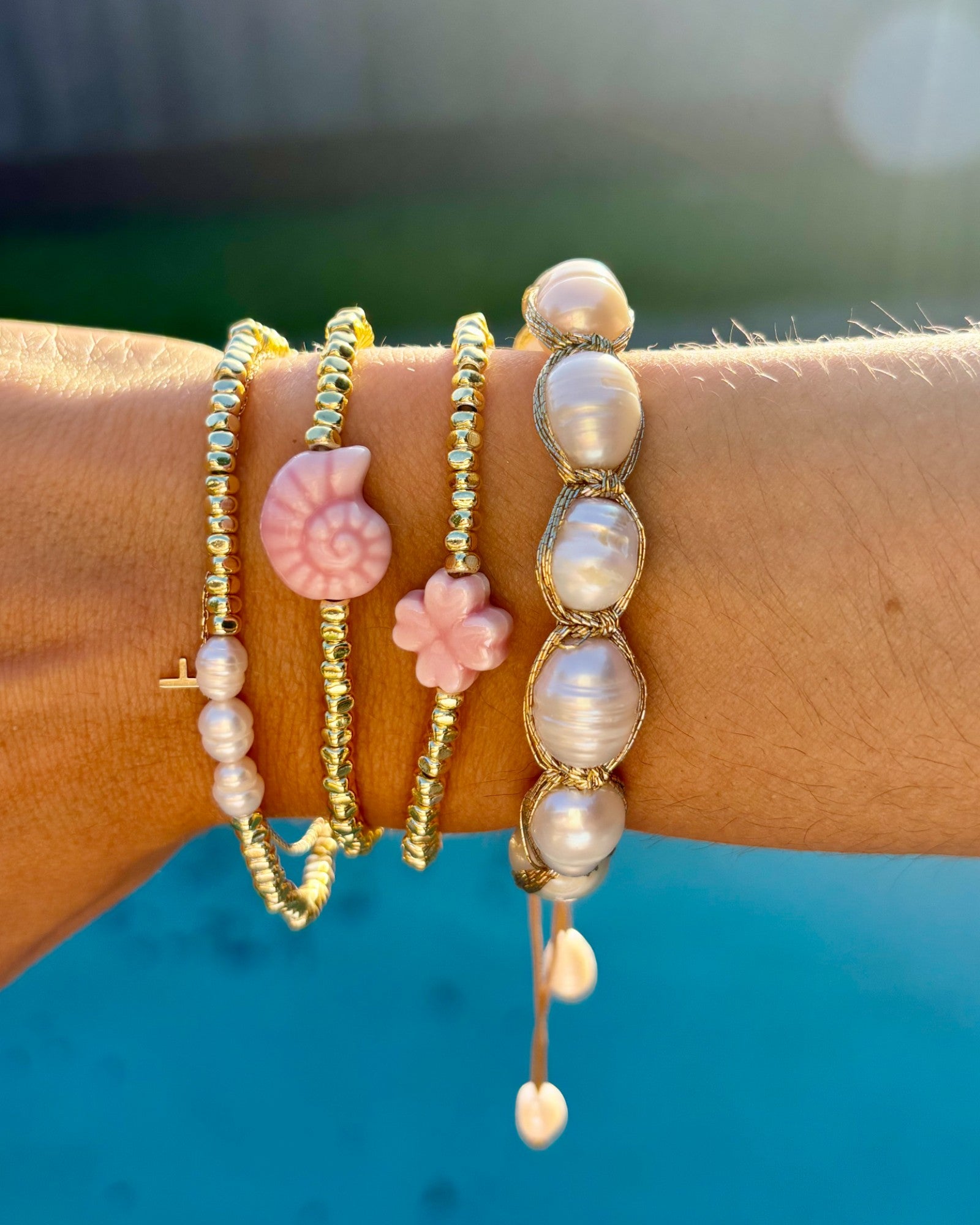 HEI TAI Gold Bracelet NAUTILUS PINK