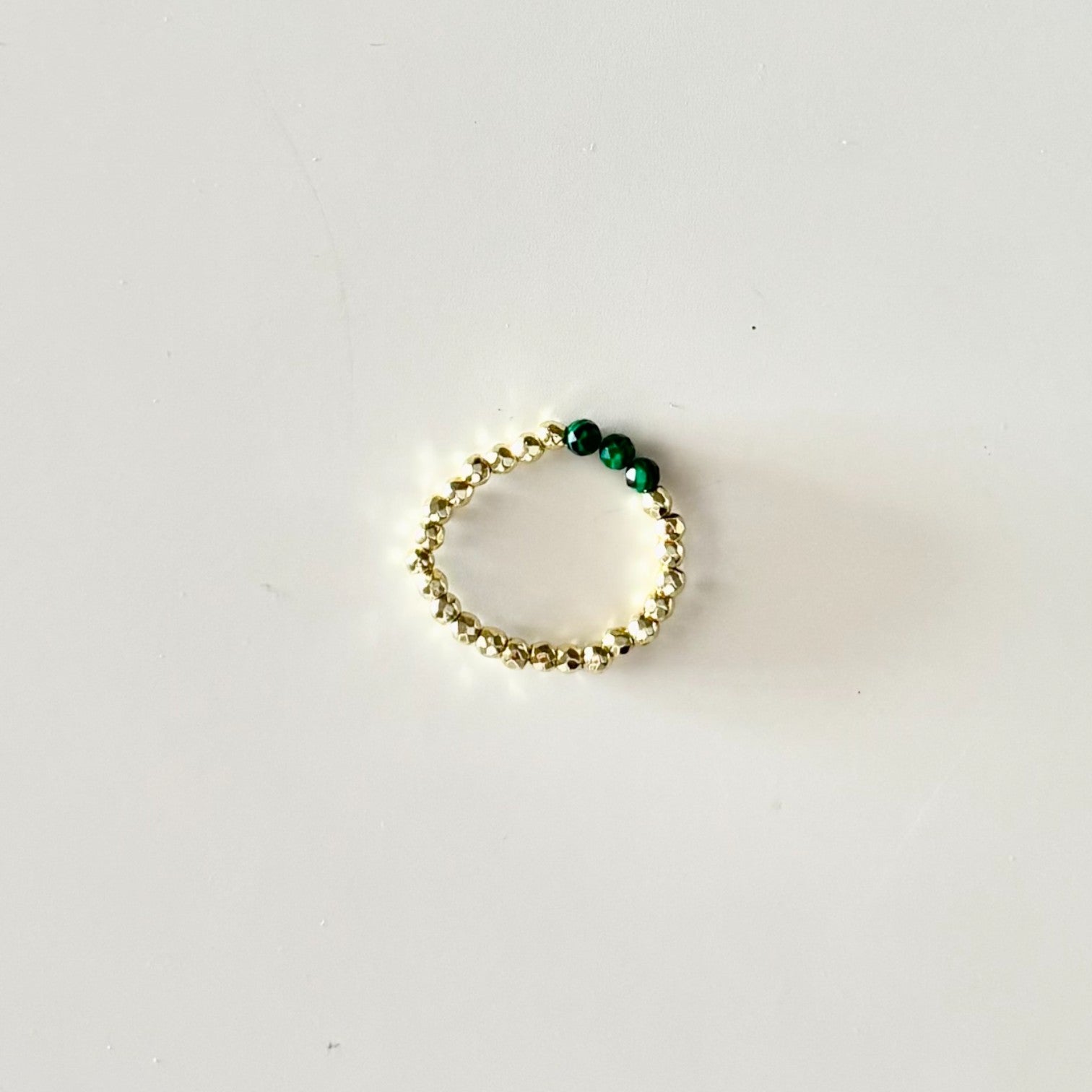 HEI TAI Gold Juju Ring MALACHITE