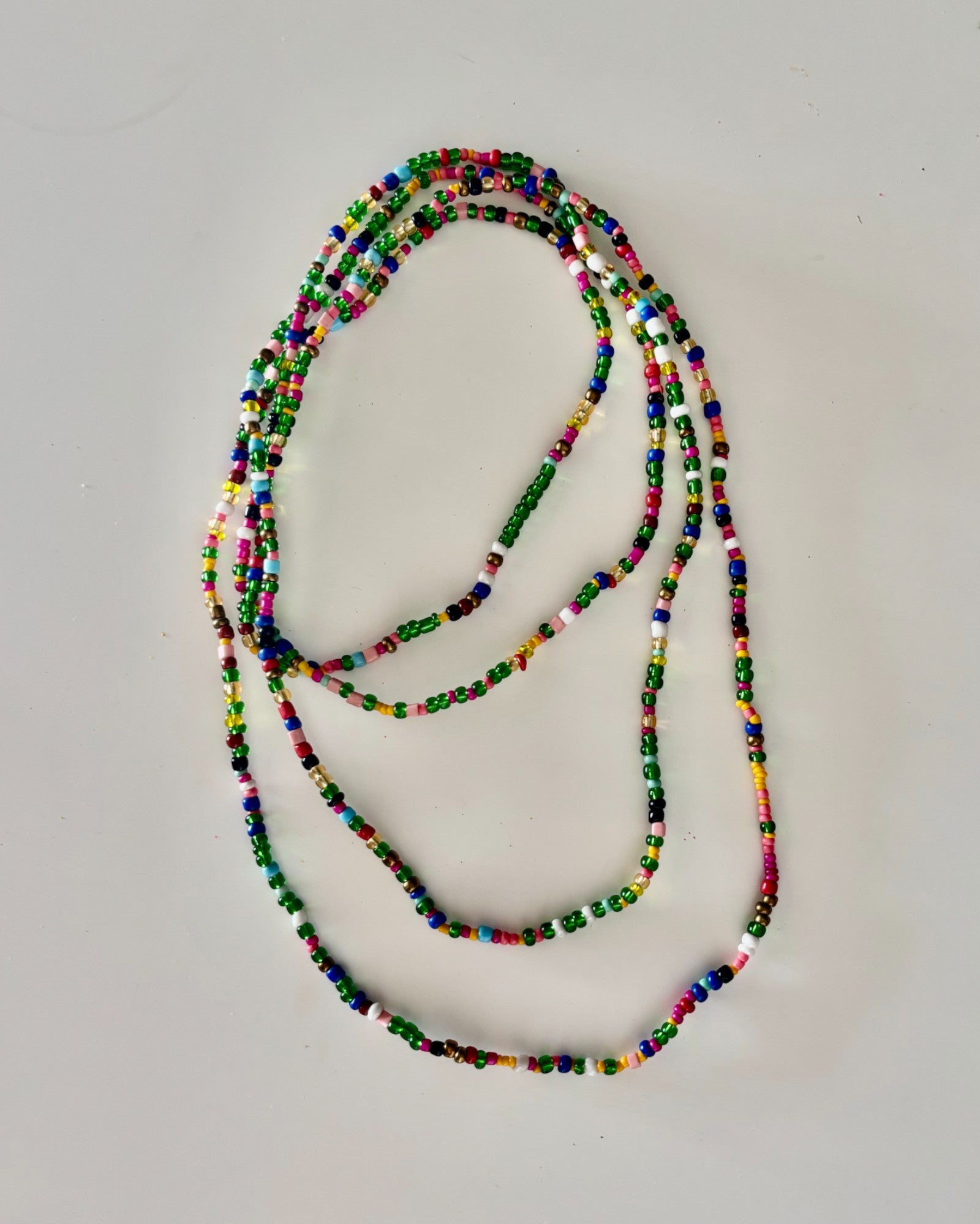 HEI TAI Long Love Bead Necklace GREENS